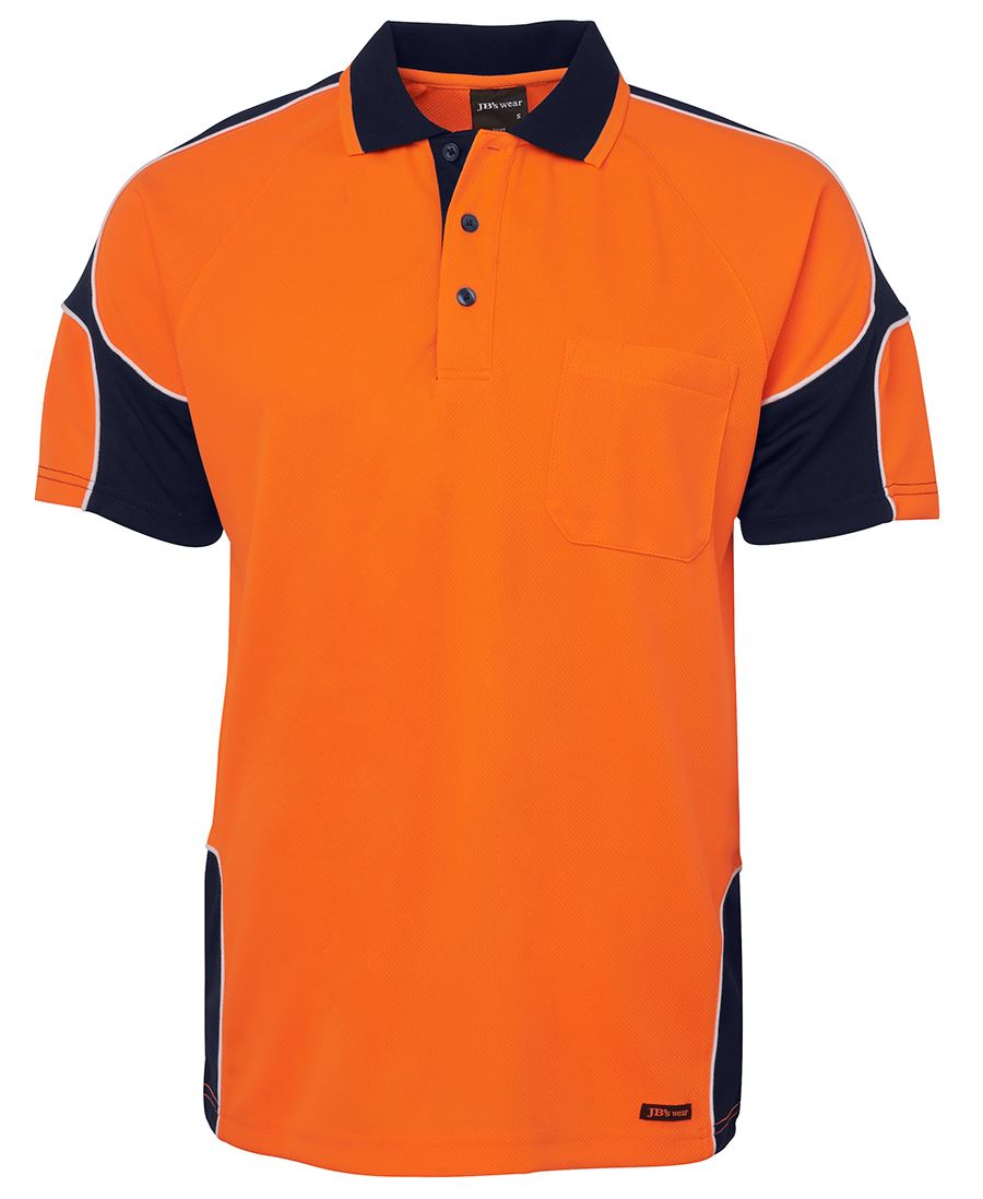 Jb's Hi Vis 4602.1 S/s Arm Panel Polo - 6AP4S