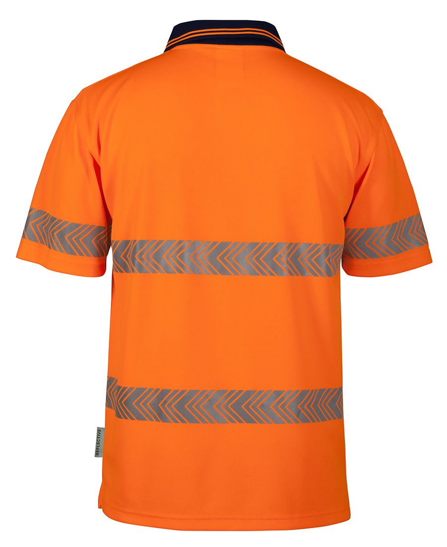 Jb's Hi Vis S/s Segmented Tape Polo - 6HSST
