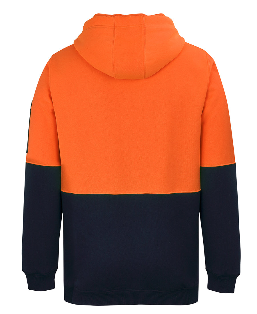Jb's Hi Vis 1/2 Zip Fleecy Hoodie - 6HVHZ
