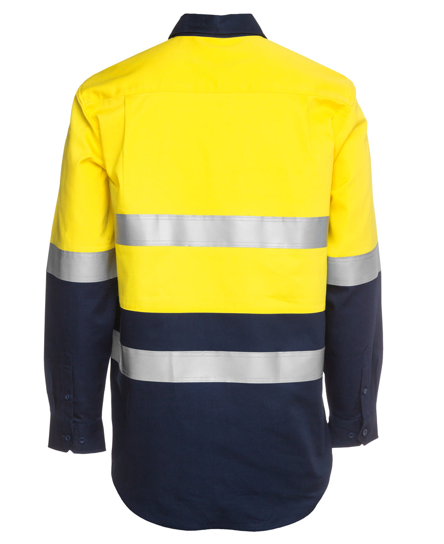 Jb's Hi Vis(D+n) Close Front L/s 190g Shirt - 6HWCF