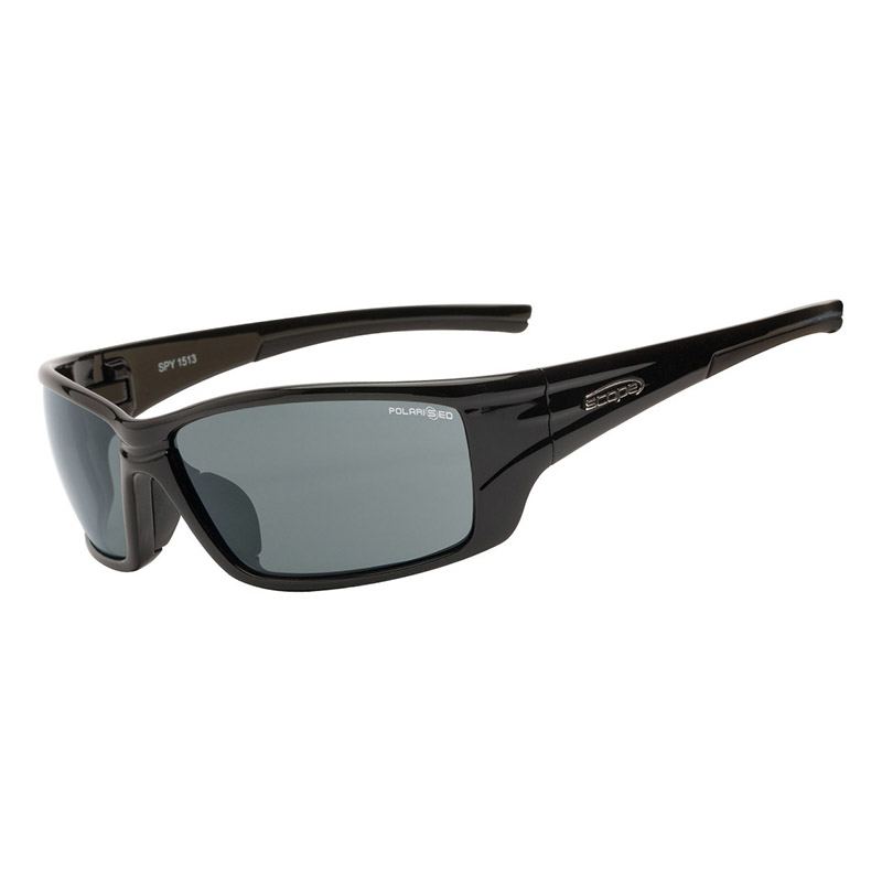 Scope Spy Jet Black Frame Polarised Safety Glasses - 800P