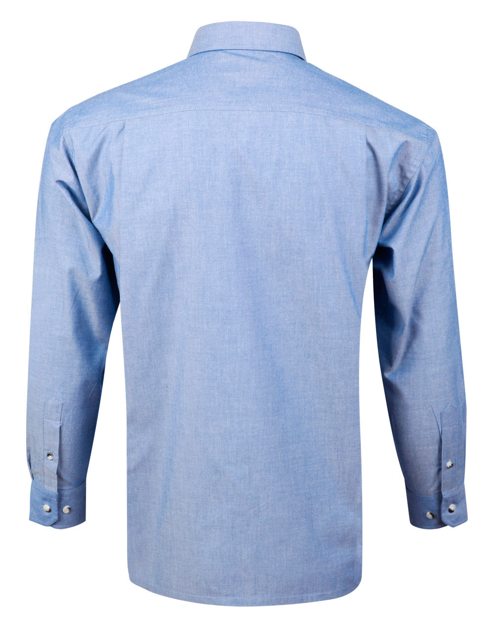WINNING SPIRIT Mens wrinkle/free chambray shirt L/S - BS03L