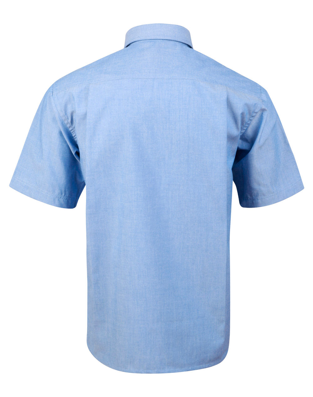 WINNING SPIRIT Mens wrinkle/free chambray shirt S/S - BS03S