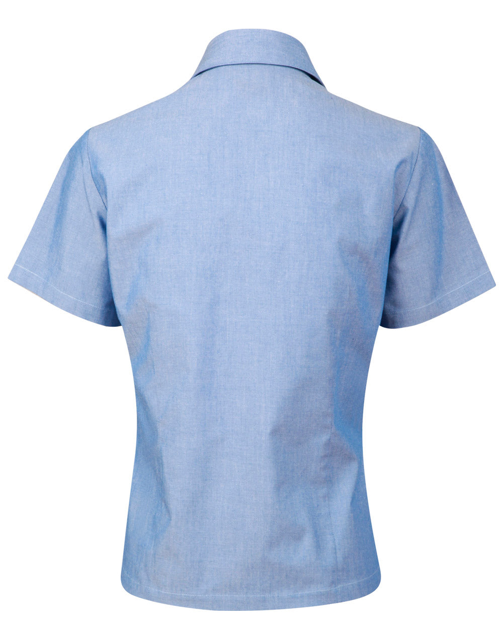 WINNING SPIRIT Ladies wrinkle/free S/S chambray shirt - BS05
