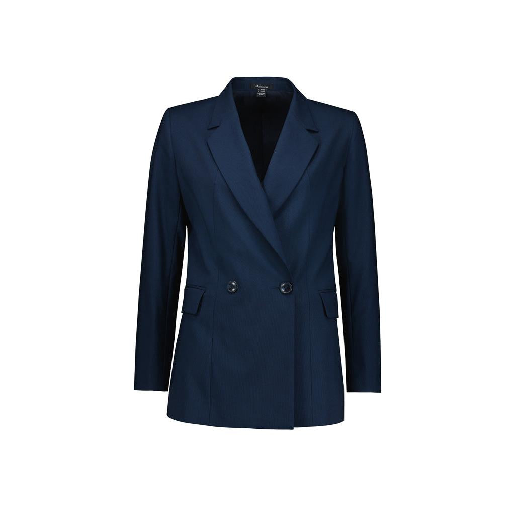 Biz Corporates Womens Renew Double Breasted Longline Jacket - RJ400L