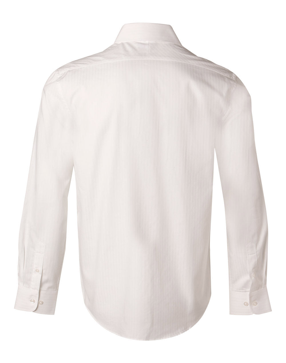 BENCHMARK Men's Self Stripe L/S Shirt - M7100L