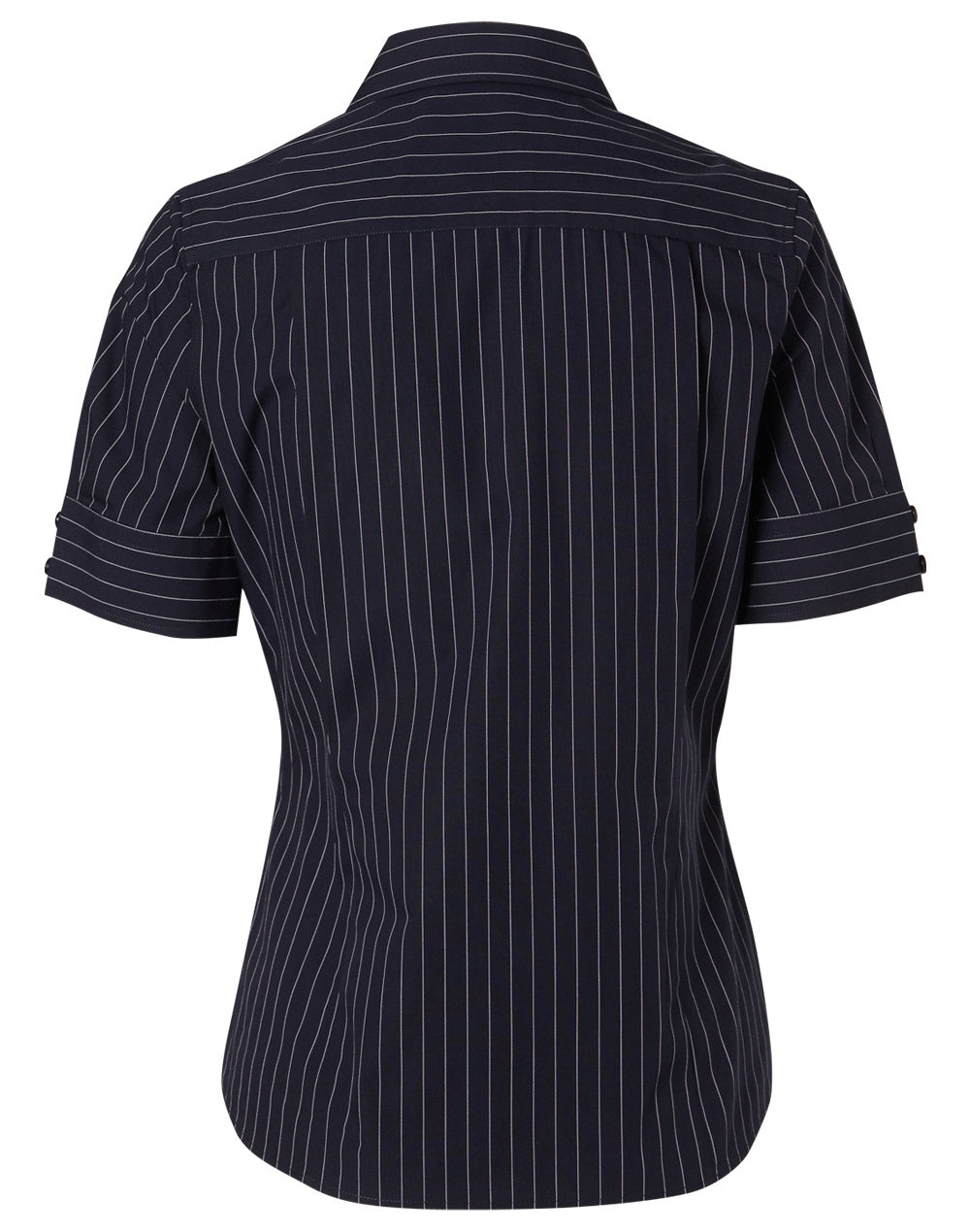 BENCHMARK Women's Pin Stripe Short Sleeve Shirt - M8224