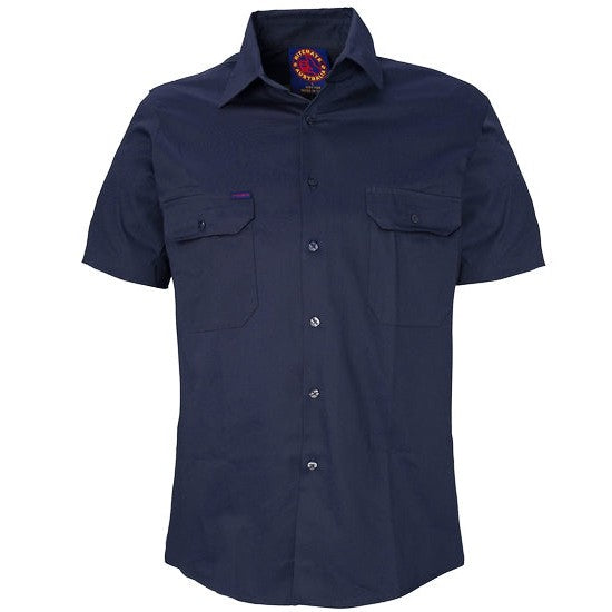 Ritemate Vented Open Front Light Weight, Short Sleeve - RM108V3S-Queensland Workwear Supplies