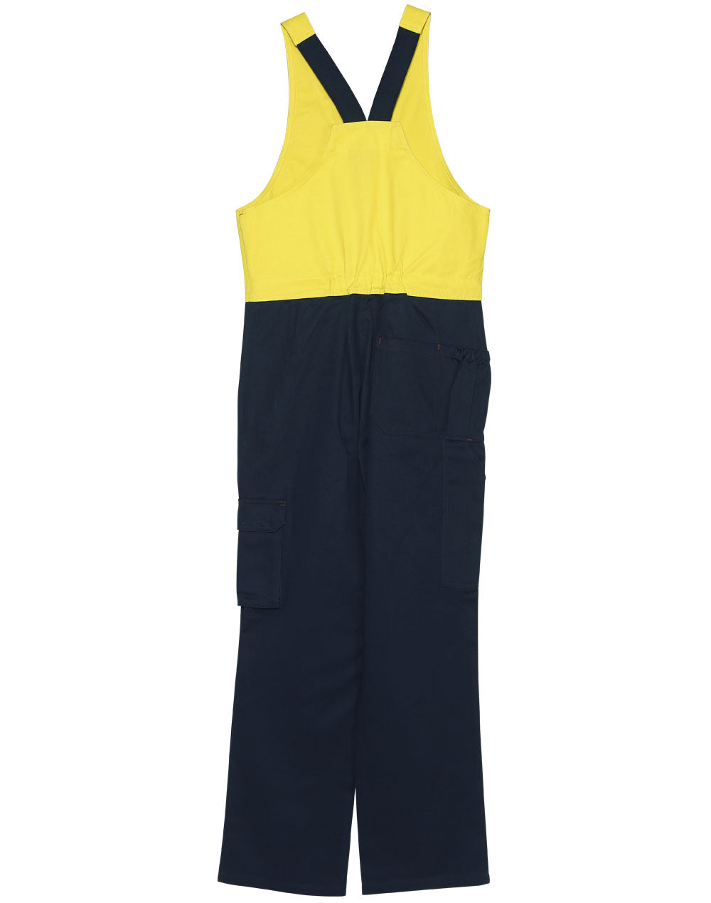 AIW Hi-His Two Tone Men's Cotton Drill Action Back Overall-Stout - SW202