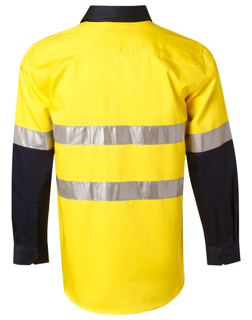 AIW Men's Hi-Vis Cotton Twill L/S Safety Shirt (3M tape) - SW68