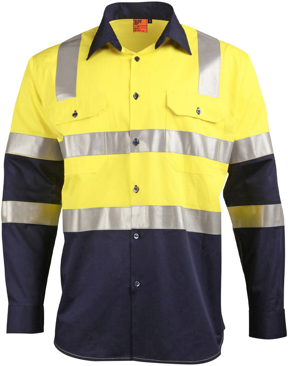 AIW Biomotion Two Tone Safety Shirt With X Tape - SW70