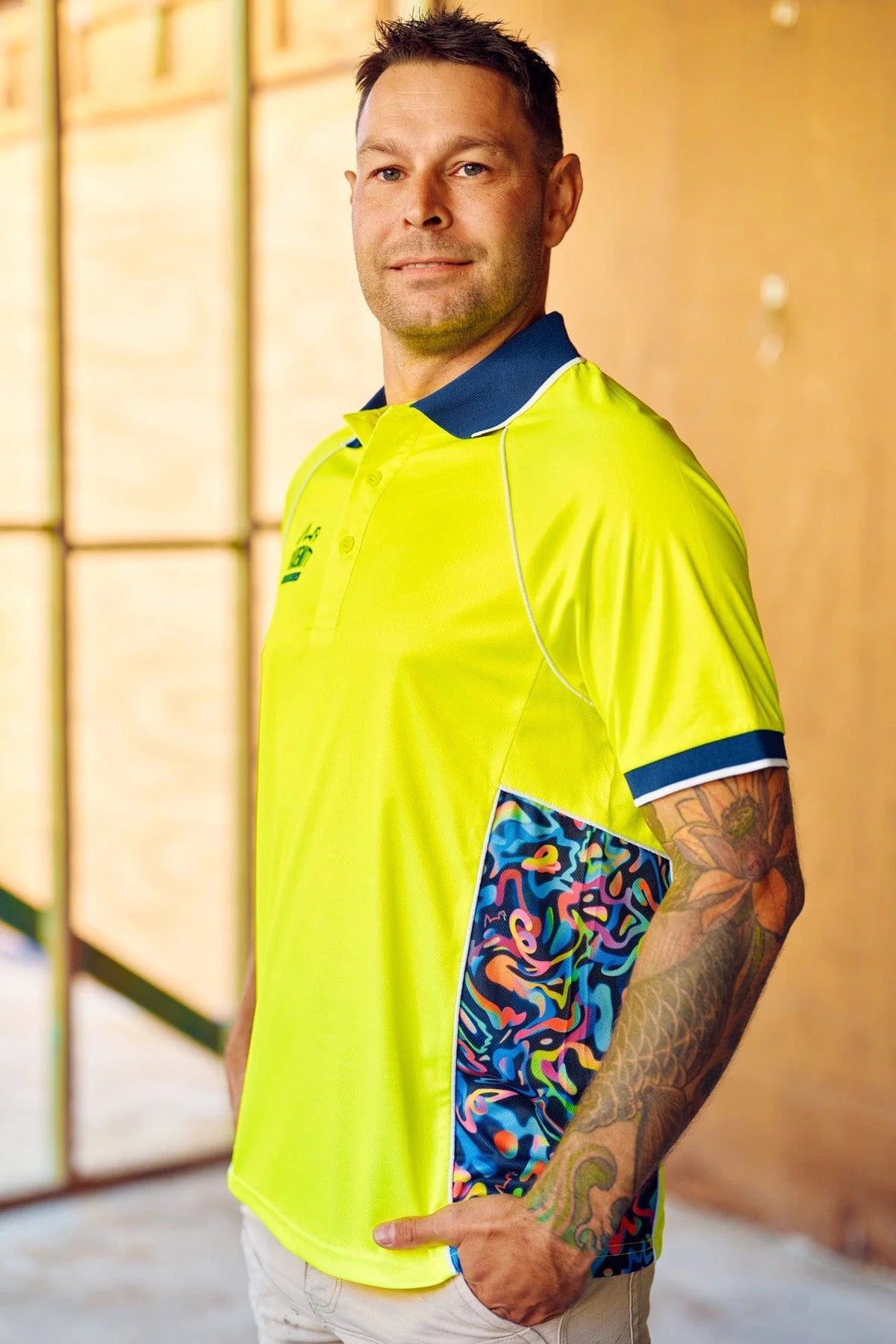 TradeMutt Unisex RPET Pearler Yellow Polo - 21546
