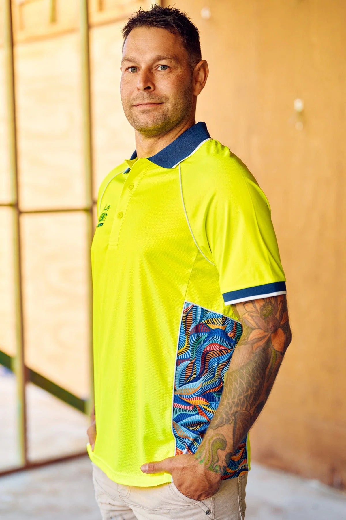 TradeMutt Unisex RPET Snazzy Yellow Polo - 21526