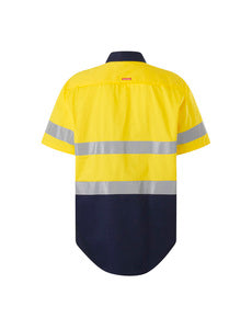 S/sl Hi Vis 2 Tone Taped Vented Shirt