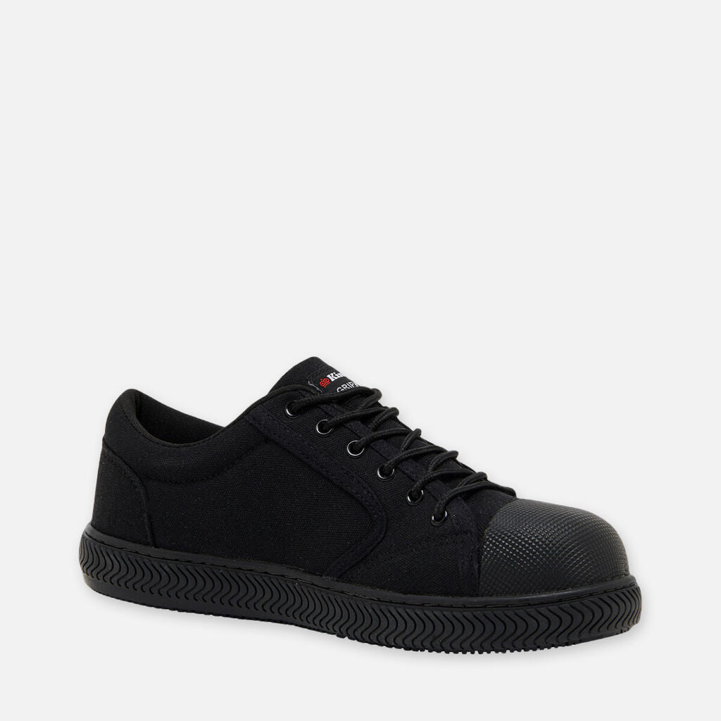 King Gee Grip 3000 Slip Resistant Canvas Safety Shoes Black - K26540