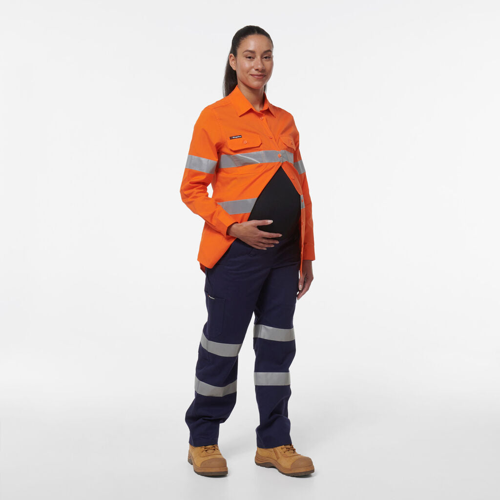 King Gee Womens Workcool Maternity Reflective Bio Motion Pant - K43007
