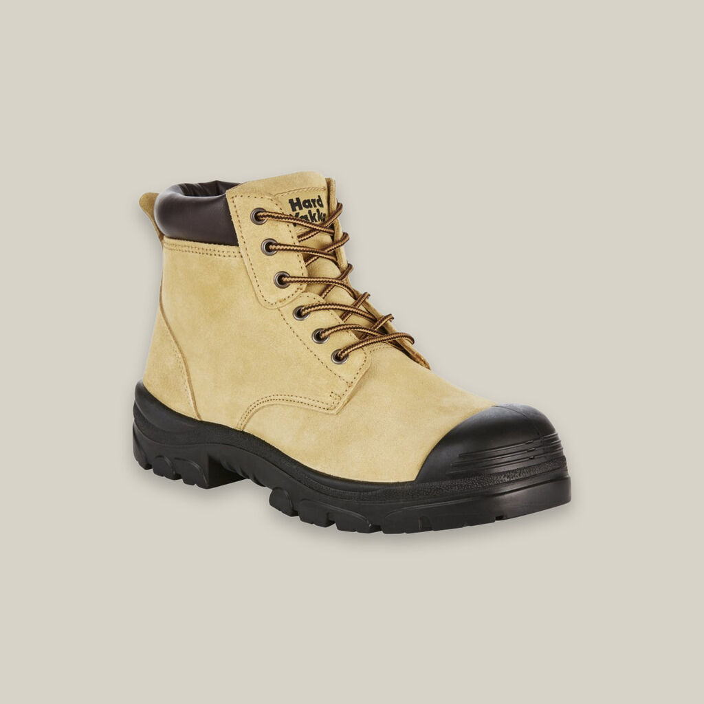 Hard Yakka Gravel Lace Up Steel Toe Safety Boot Sand - Y60085