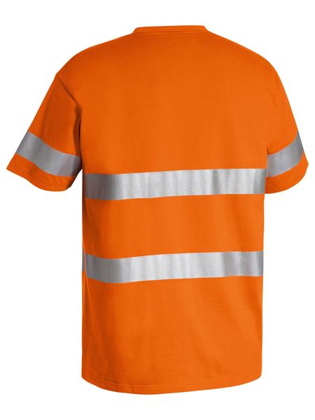 Bisley Taped Hi Vis Mens Cotton Tee-shirt - BK1017T