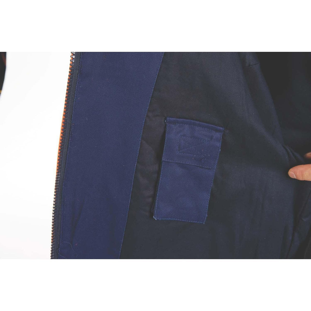DNC Taped HiVis Cotton Drill Protector Jacket - 3858-Queensland Workwear Supplies