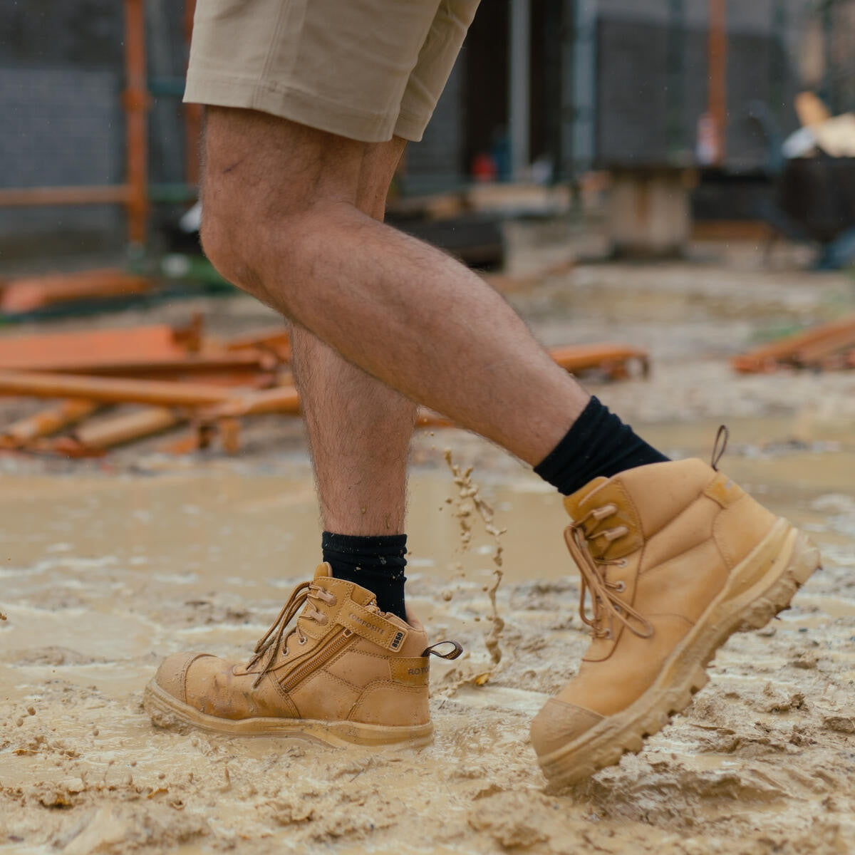 RotoFlex Wheat Water-Resistant Nubuck Safety Boot - 8550 | The Boot Shed