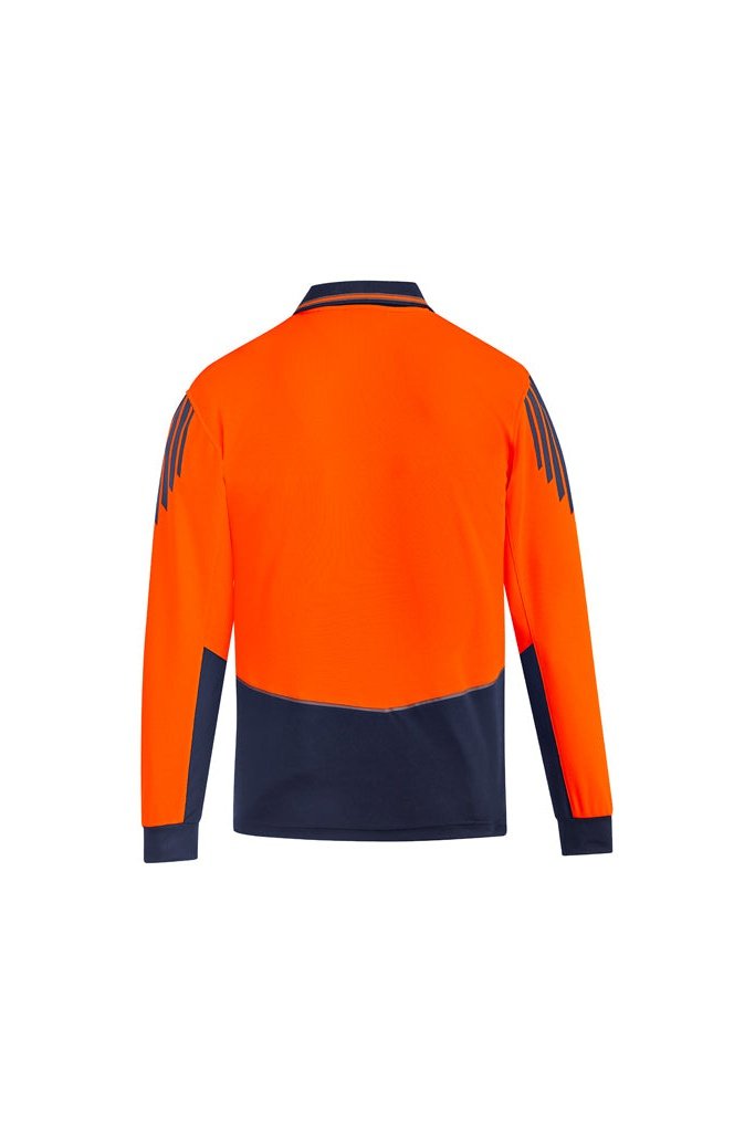 Syzmik Mens Hi Vis Flux L/S Polo - ZH310 | Syzmik | Fashion Biz Online