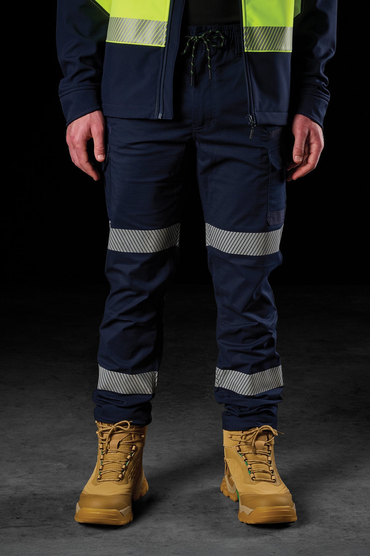 FXD Reflective Taped Elastic Waist Stretch Ripstop Pant - WP-12T