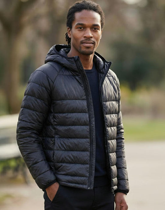 WINNING SPIRIT Adult's Sustainable Lightweight Hooded Puffer Jacket - JK67