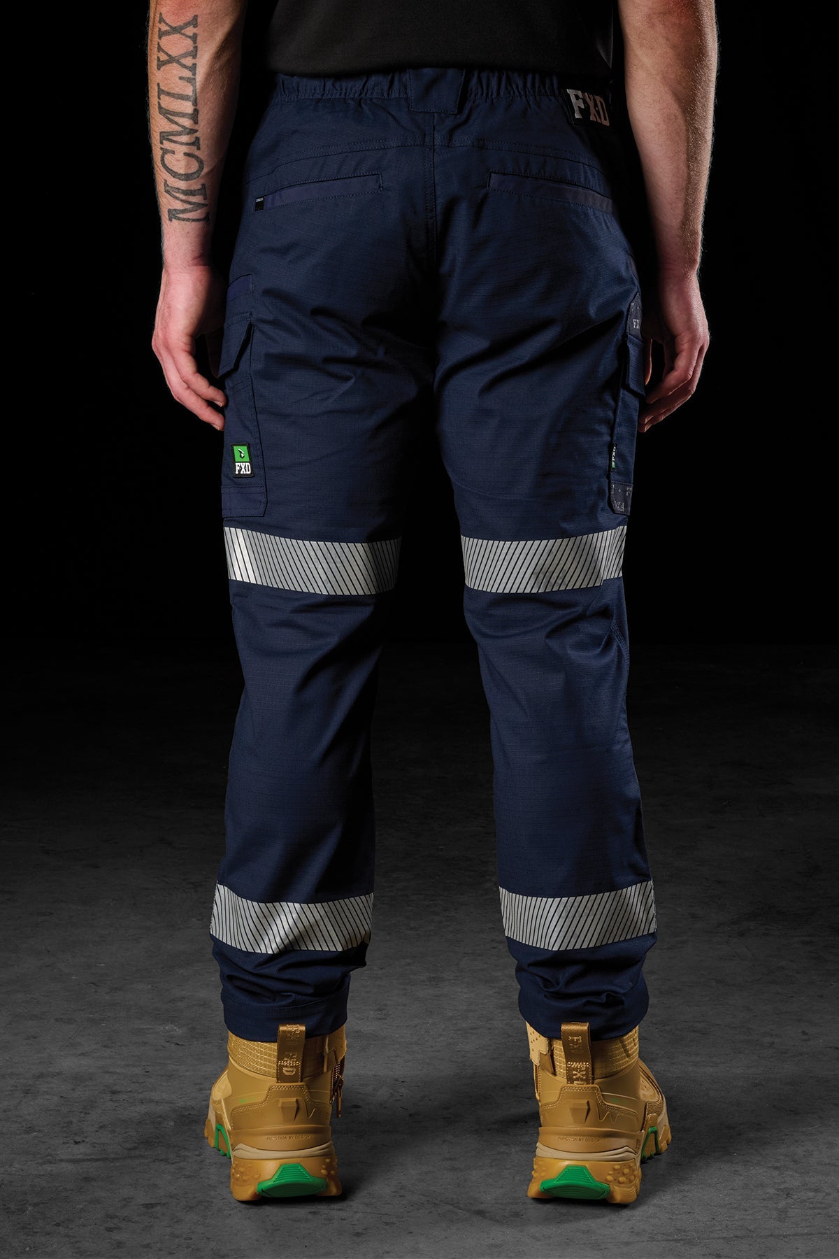 FXD Reflective Taped Elastic Waist Stretch Ripstop Pant - WP-12T