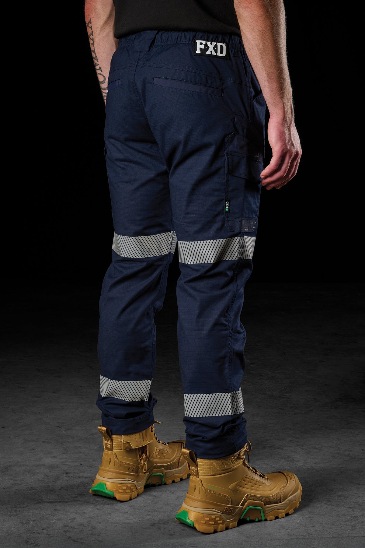 FXD Reflective Taped Elastic Waist Stretch Ripstop Pant - WP-12T
