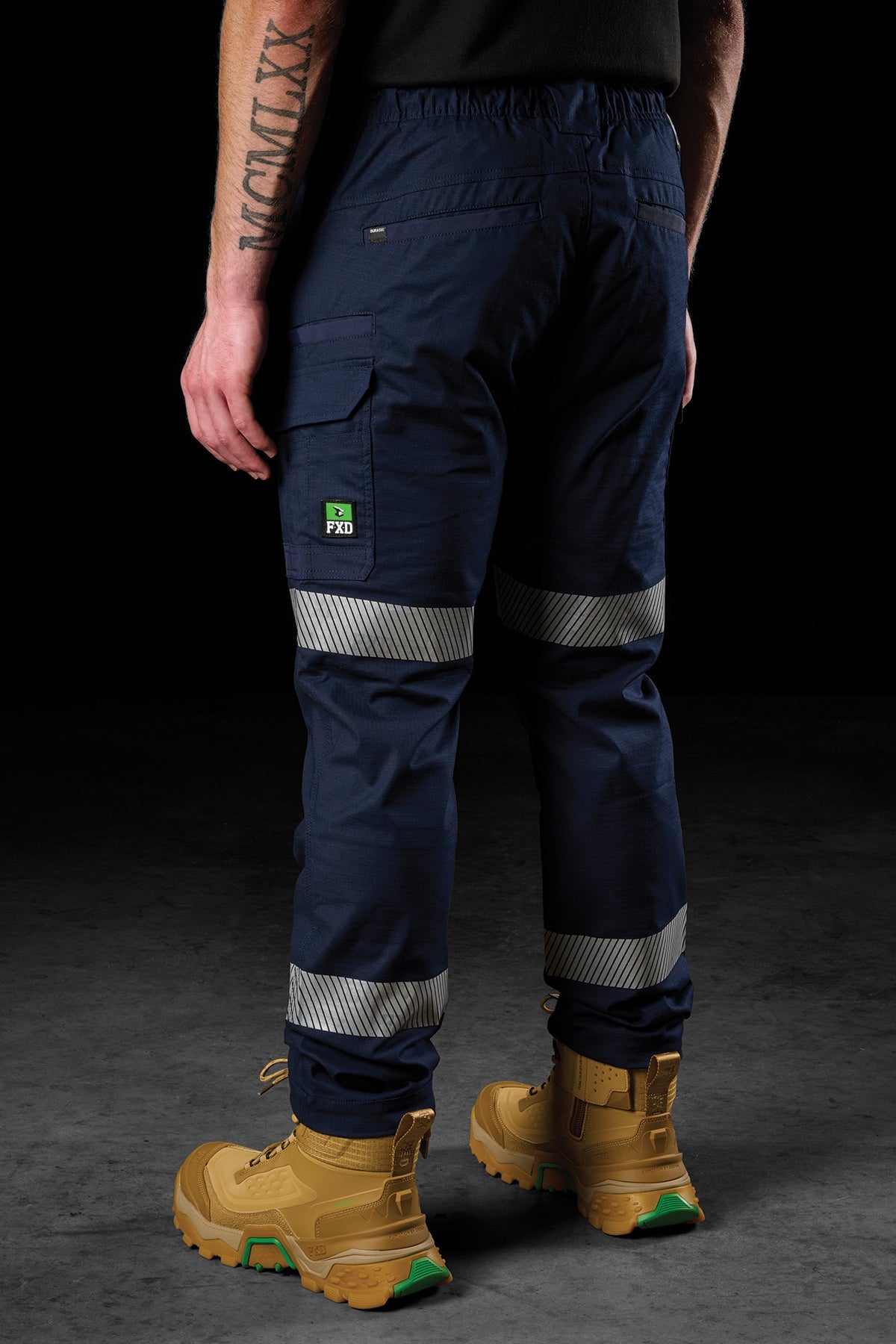 FXD Reflective Taped Elastic Waist Stretch Ripstop Pant - WP-12T