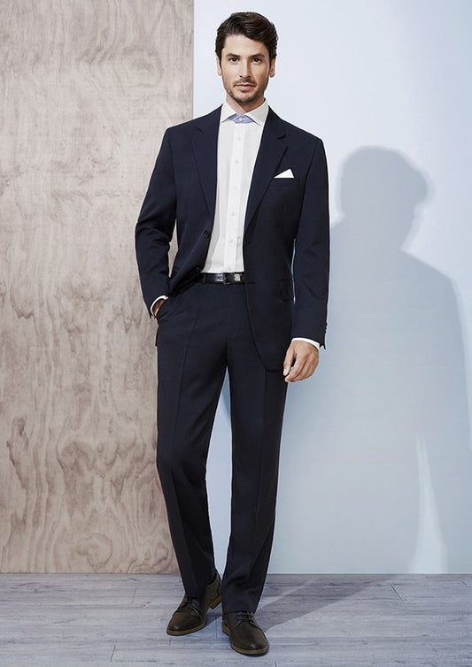 Biz Corporates Mens Flat Front Pant Stout - 70112S