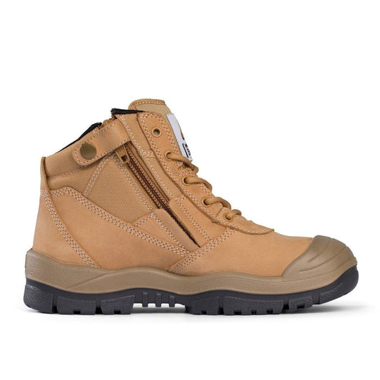 Mongrel 461050 - Wheat ZipSider Boot w/ Scuff Cap