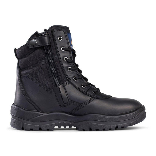 Mongrel 951020 - Black Non-Safety High Leg ZipSider Boot