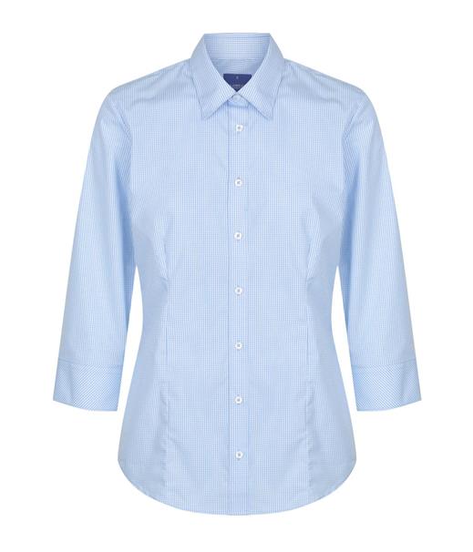 Gloweave Career Westgarth WOMEN'S GINGHAM 3/4 SLEEVE SHIRT