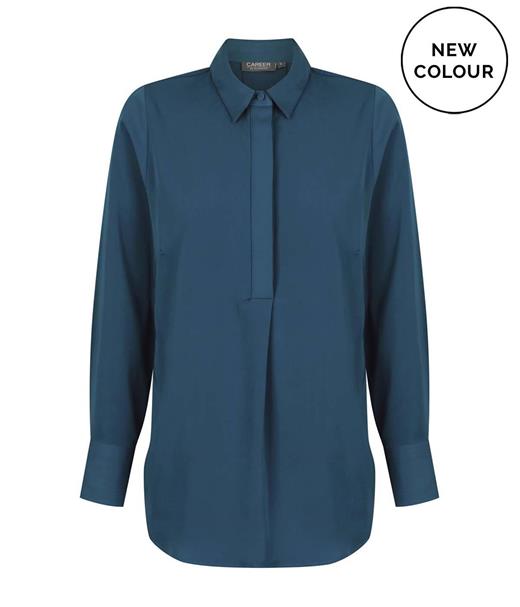 Gloweave L Slv 1/2 Placket Blouse - 1797WL