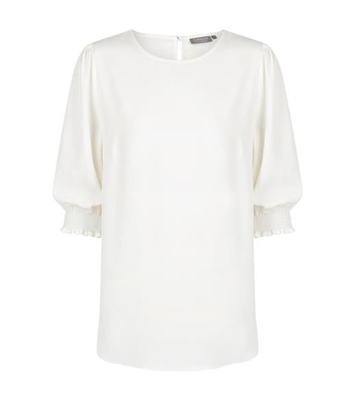 Gloweave Short Slv Shirred Cuff Blouse - 1799WZ