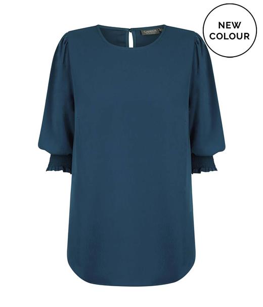 Gloweave Short Slv Shirred Cuff Blouse - 1799WZ