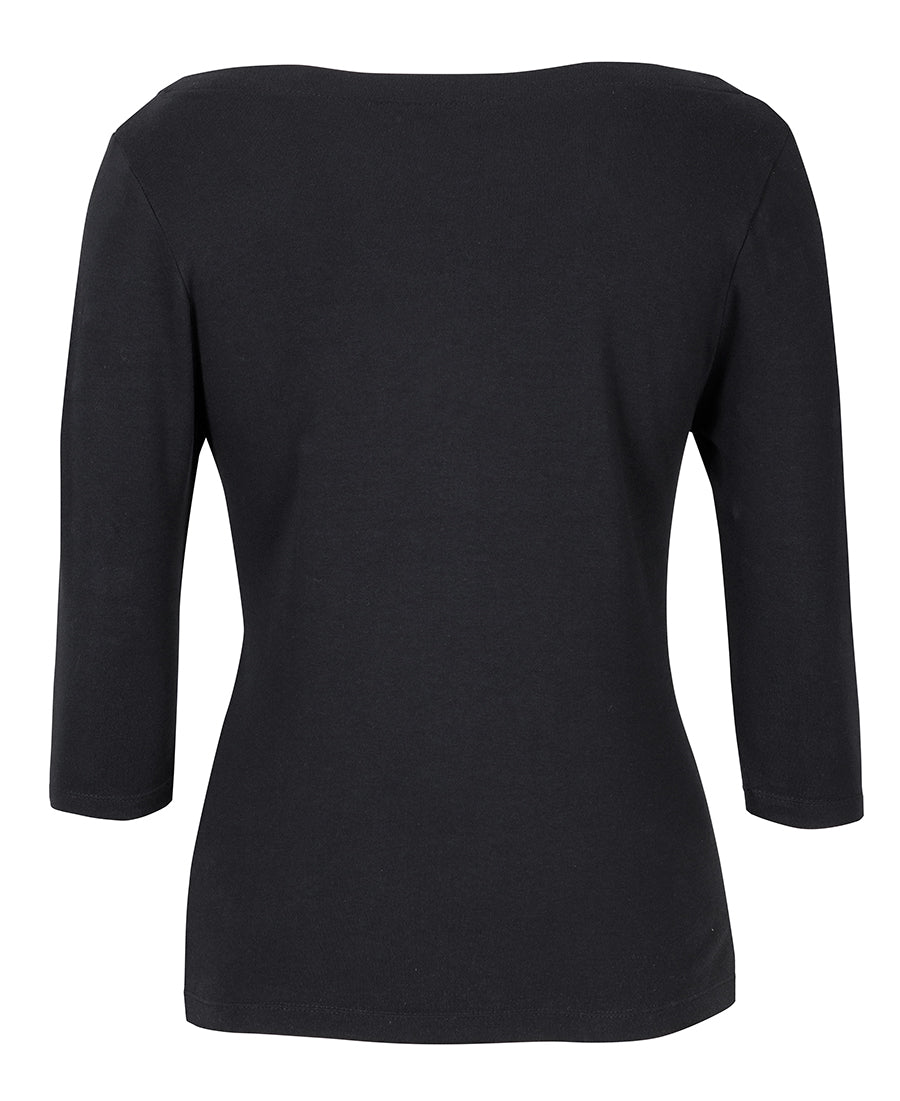 C of C  LADIES 3/4 SLEEVE BOAT NECK TEE - 1BT3