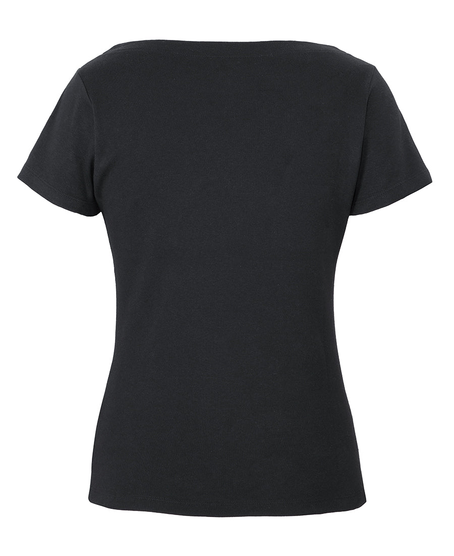 C of C  LADIES S/S BOAT NECK TEE - 1BTS
