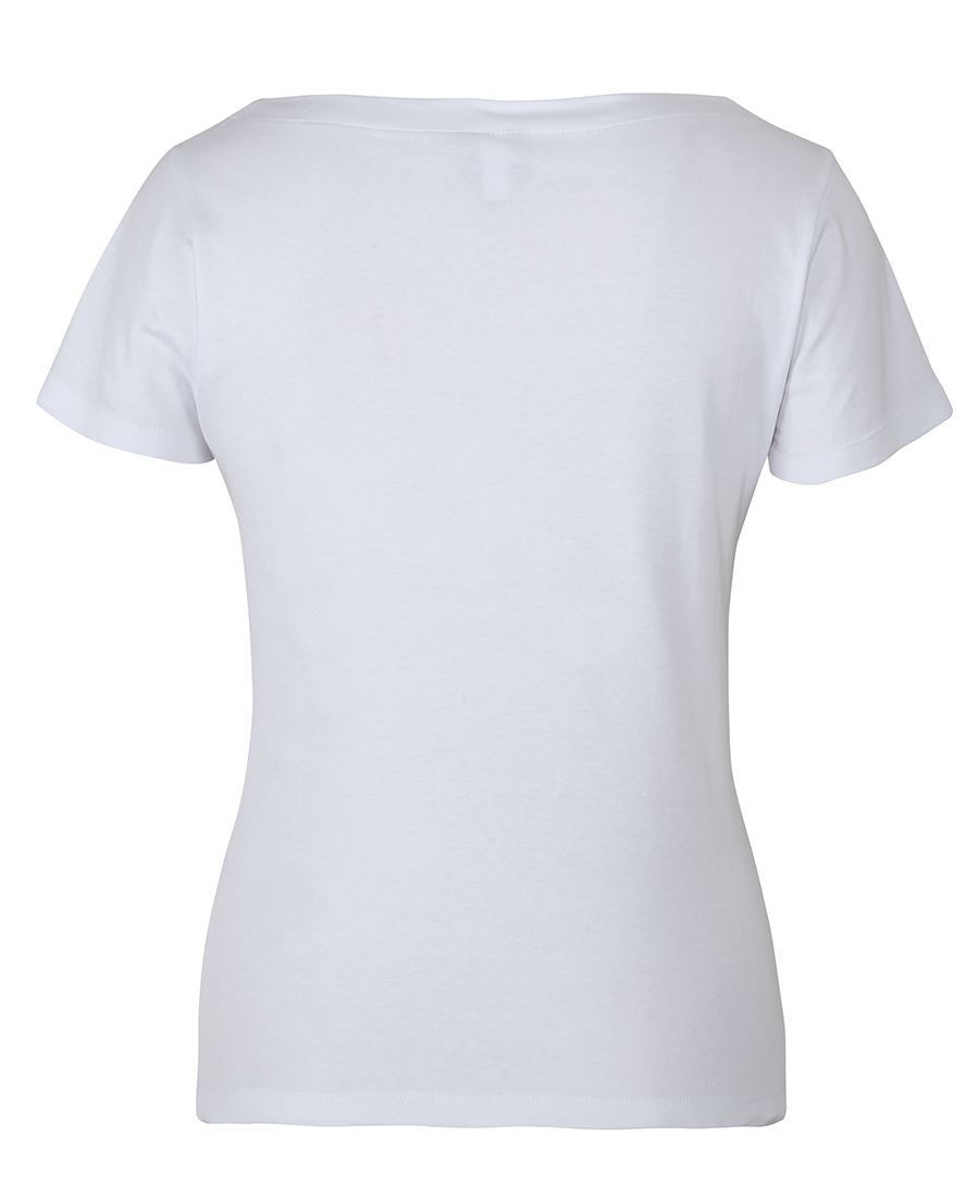 C of C  LADIES S/S BOAT NECK TEE - 1BTS