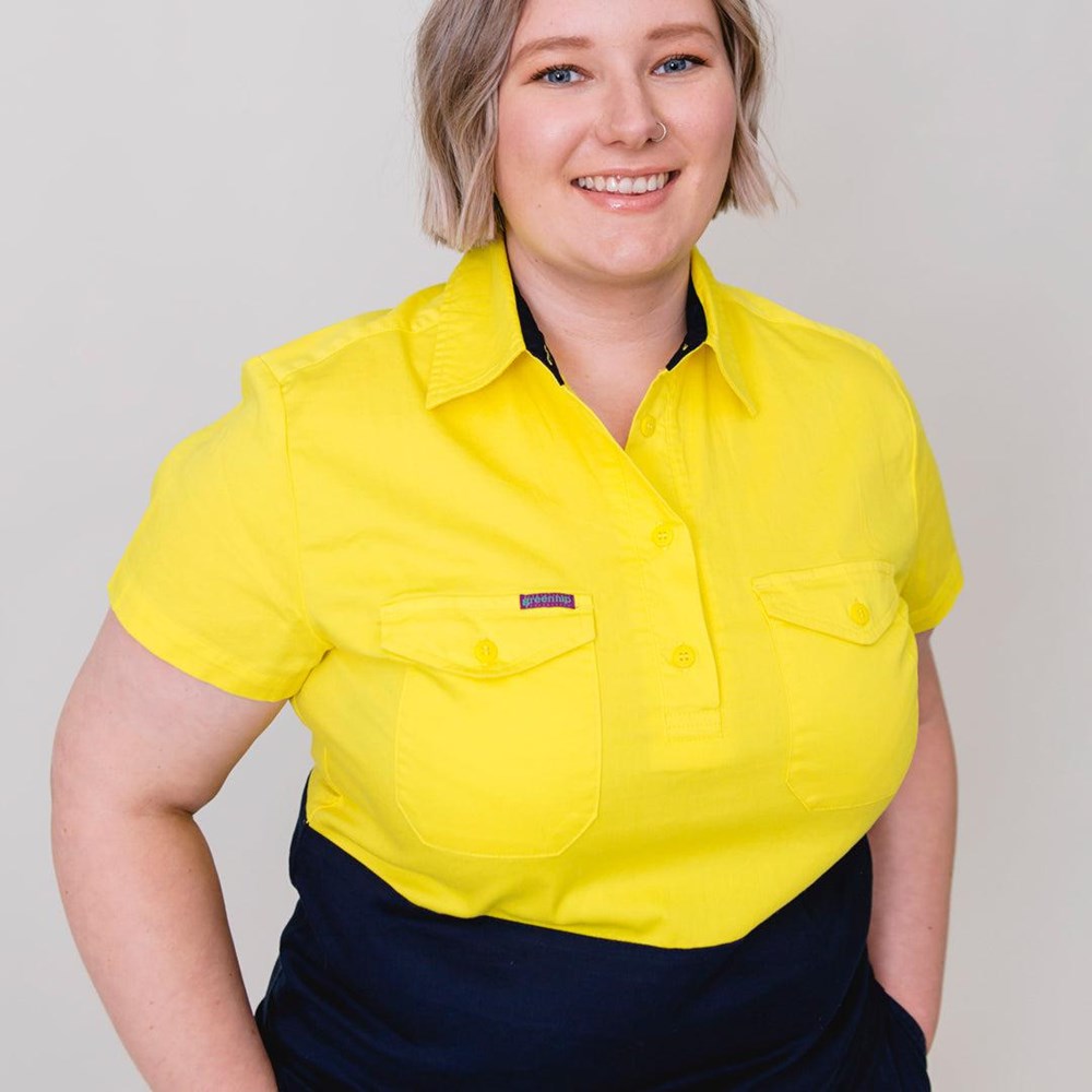 Green Hip Womens HiVis Short Sleeve Shirt - SSS-HIVIS