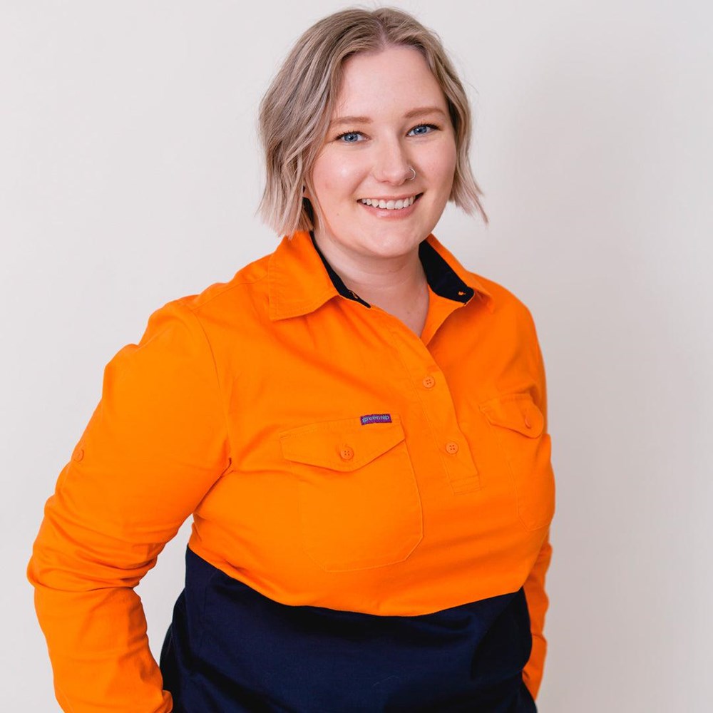 Green Hip Womens HiVis Long Sleeve Shirt - SLS-HIVIS