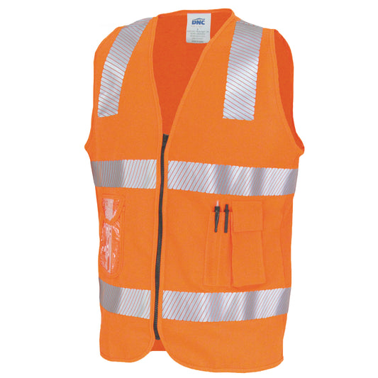 Day/Night Side Panel Safety Vest with Segment R/Tape - 3508