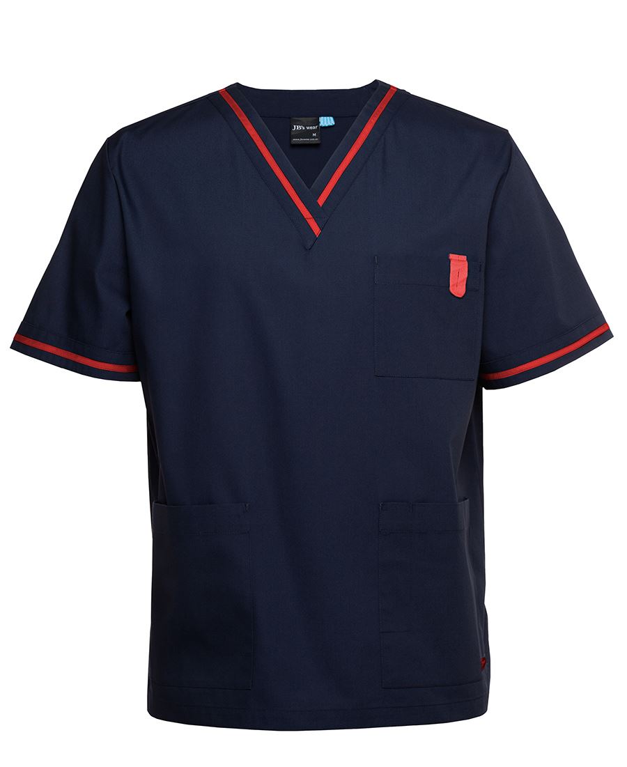 Jb's  Contrast Unisex Scrubs Top - 4SCT