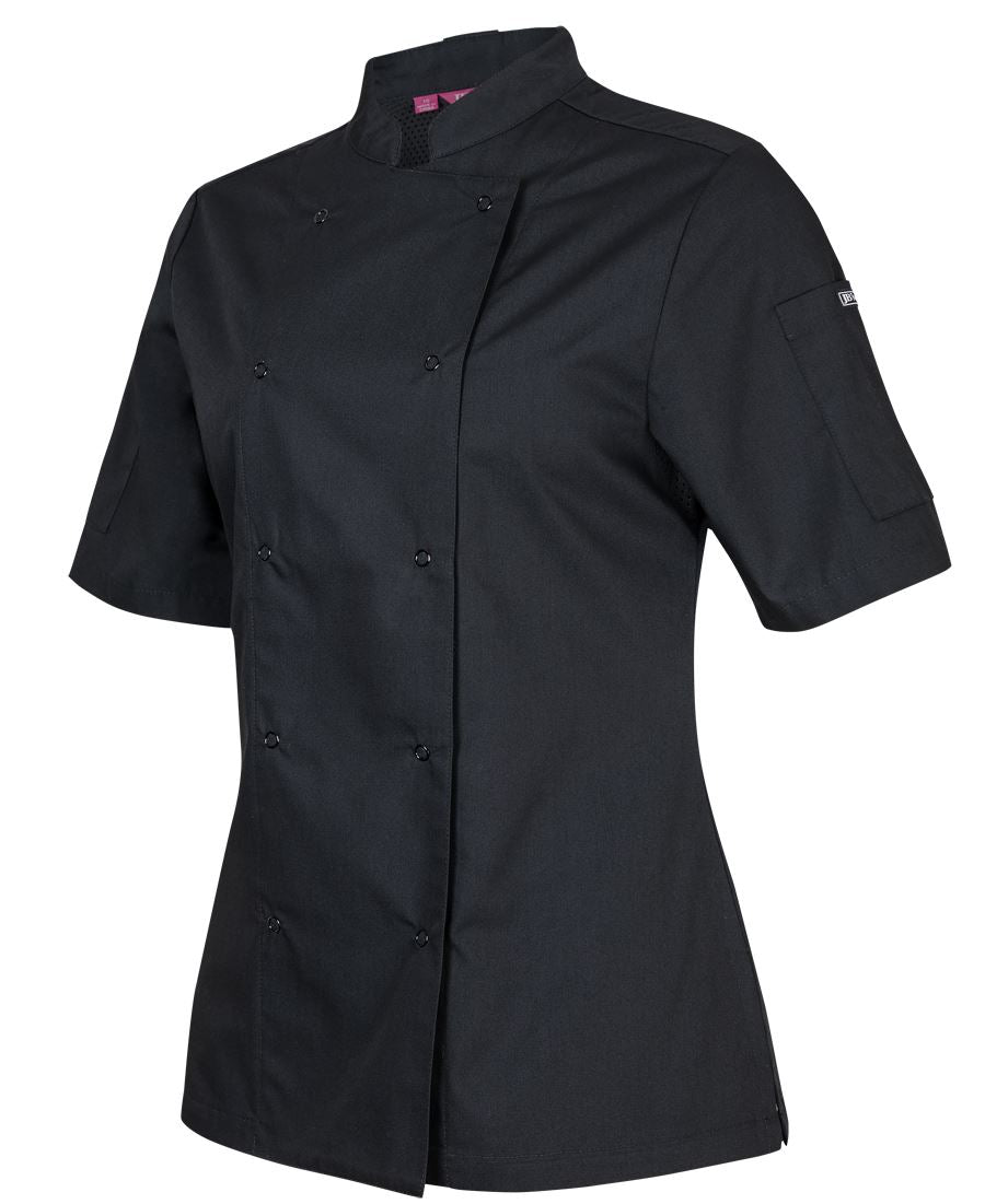 JBs JB's LADIES S/S SNAP BUTTON CHEFS JACKET - 5CJS1