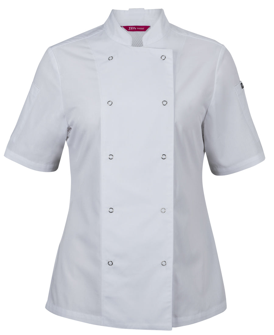 JBs JB's LADIES S/S SNAP BUTTON CHEFS JACKET - 5CJS1