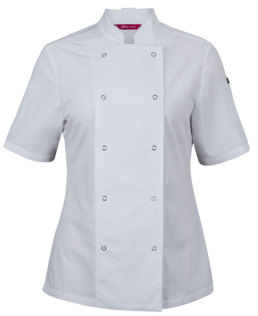 JBs JB's LADIES S/S SNAP BUTTON CHEFS JACKET - 5CJS1