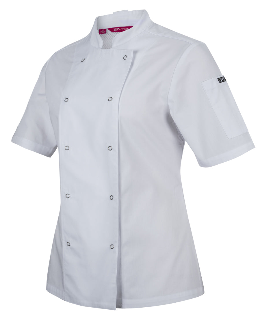 JBs JB's LADIES S/S SNAP BUTTON CHEFS JACKET - 5CJS1
