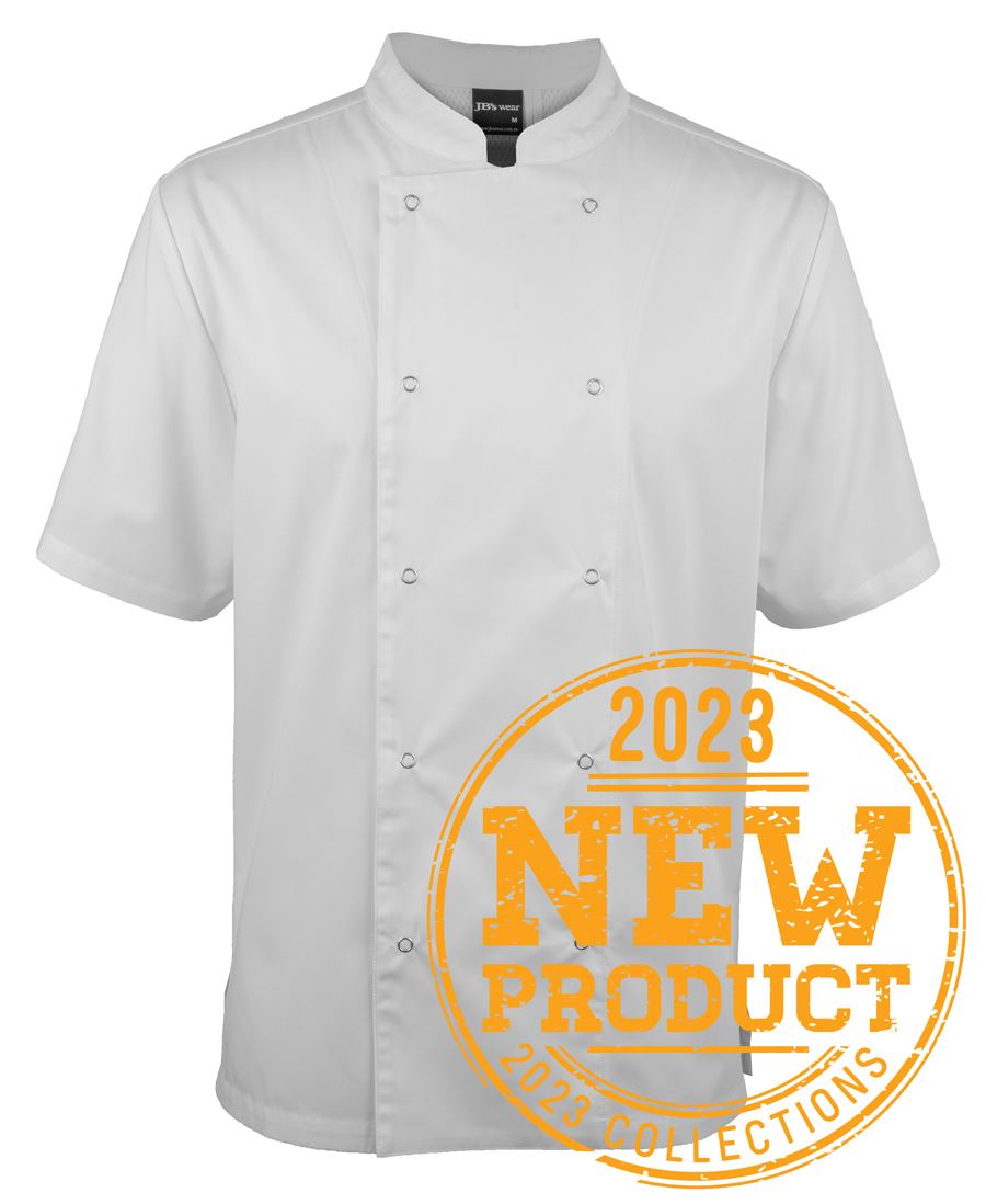 Jb's S/s Snap Button Chefs Jacket - 5CJS