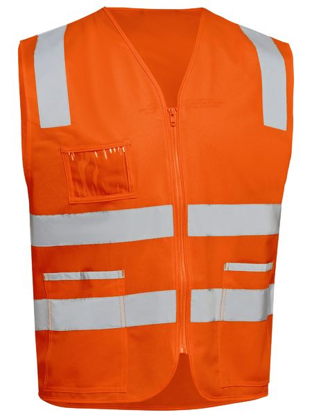 BISLEY Taped Hi Vis Safety Zip Vest - BV0341T